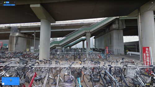 三河安城駅の無料バイク駐輪所はここだ