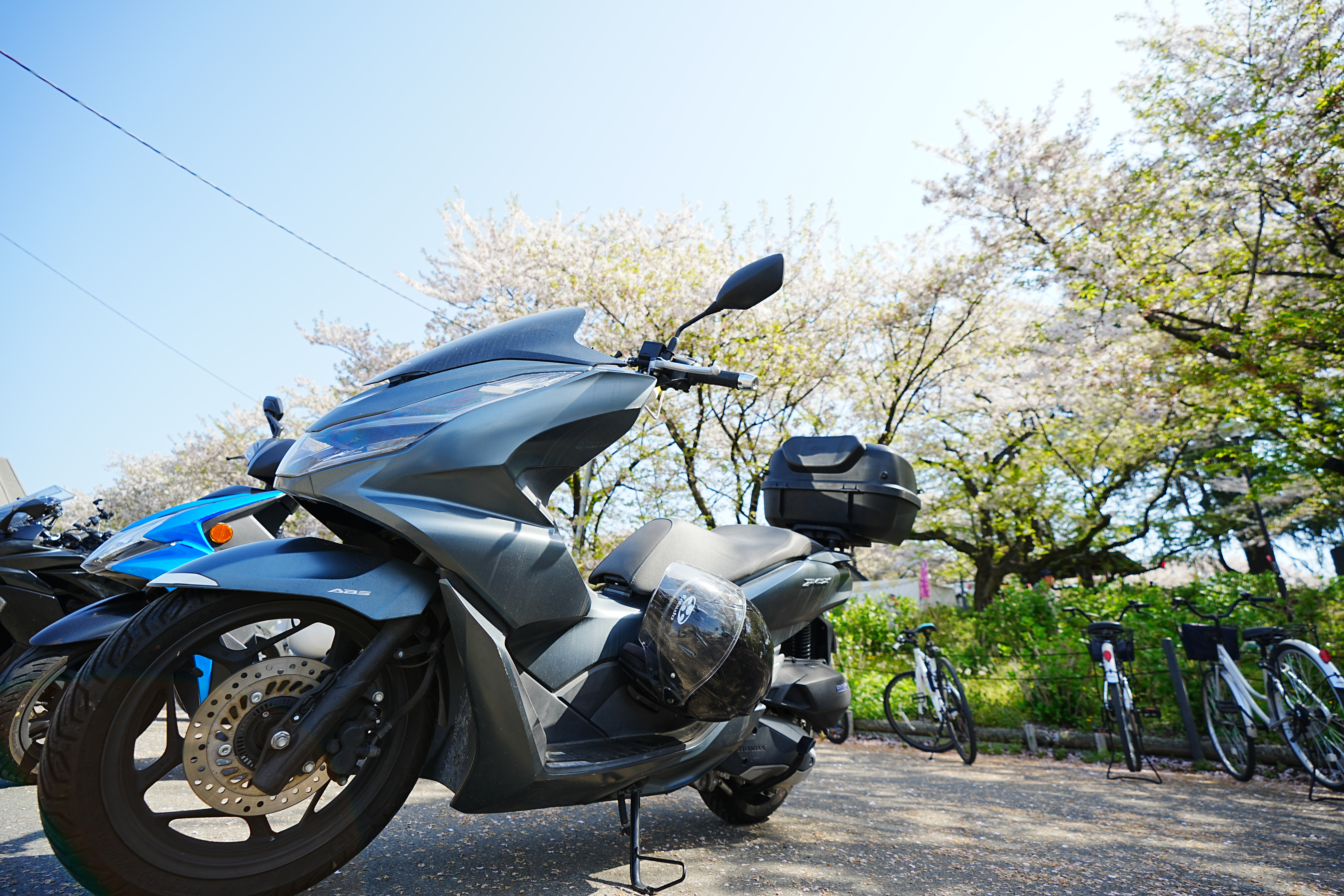 幸手桜まつりのバイク駐輪場はここだ 無料で駐輪可能！